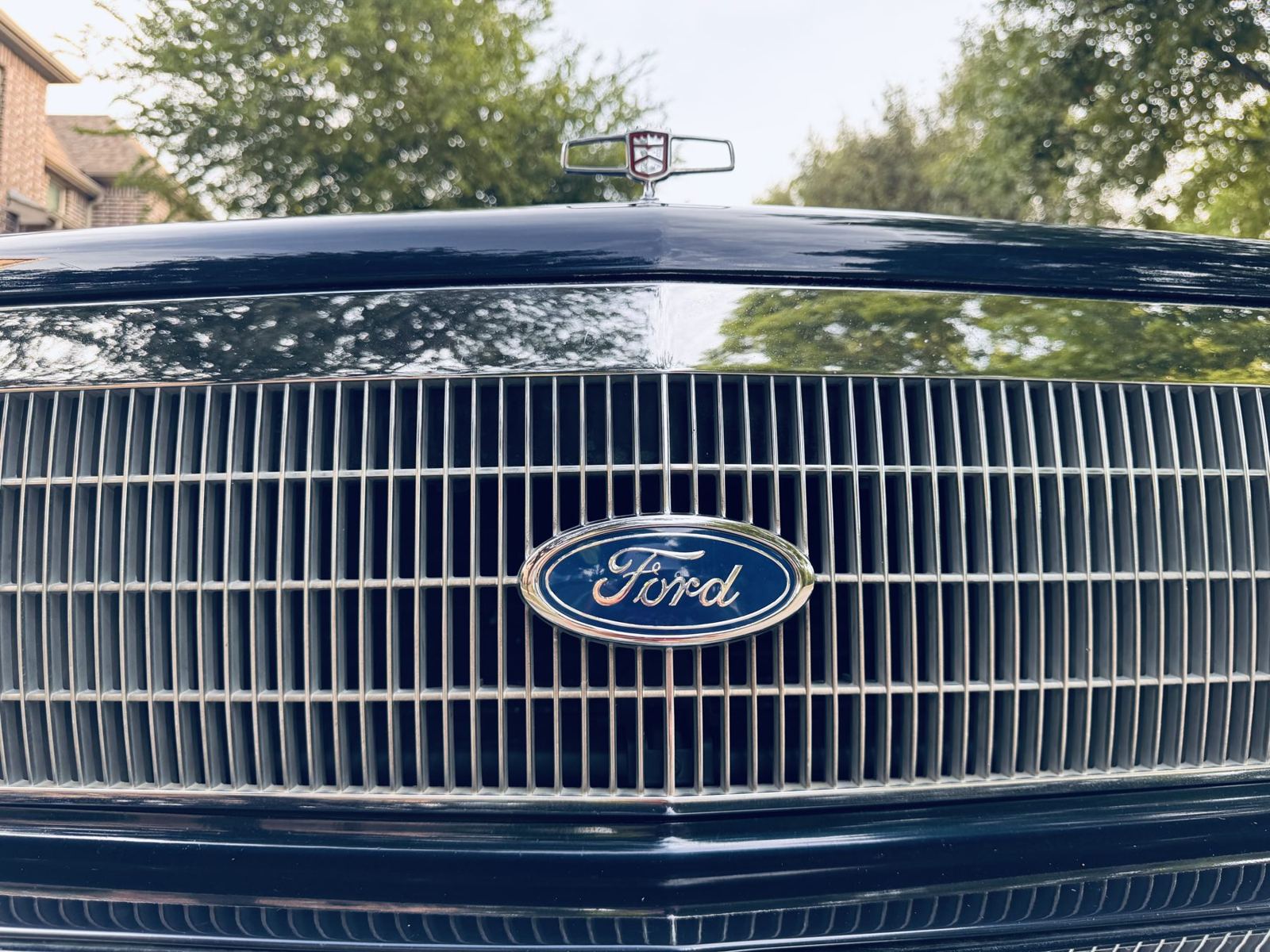 Chrome grille with the Ford badge